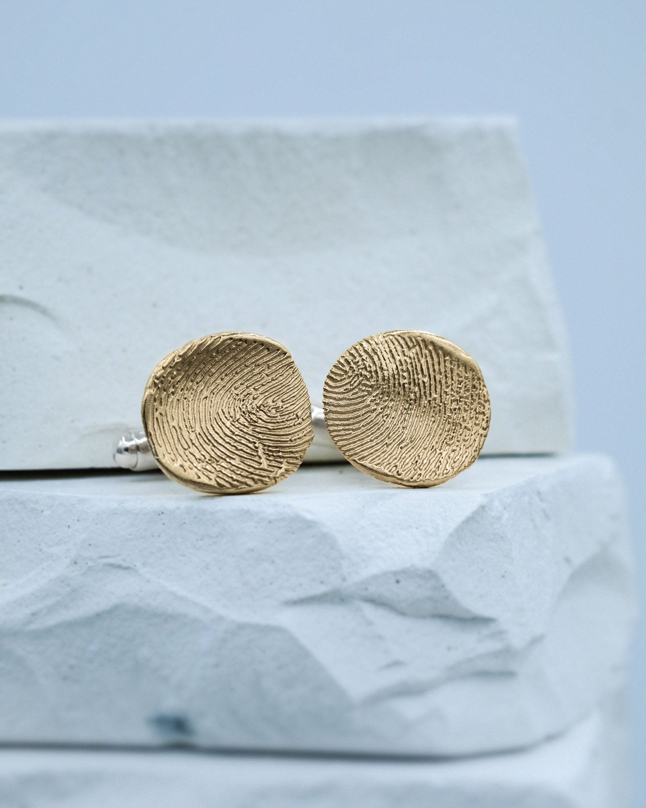 Fingerprints Cufflinks in solid gold