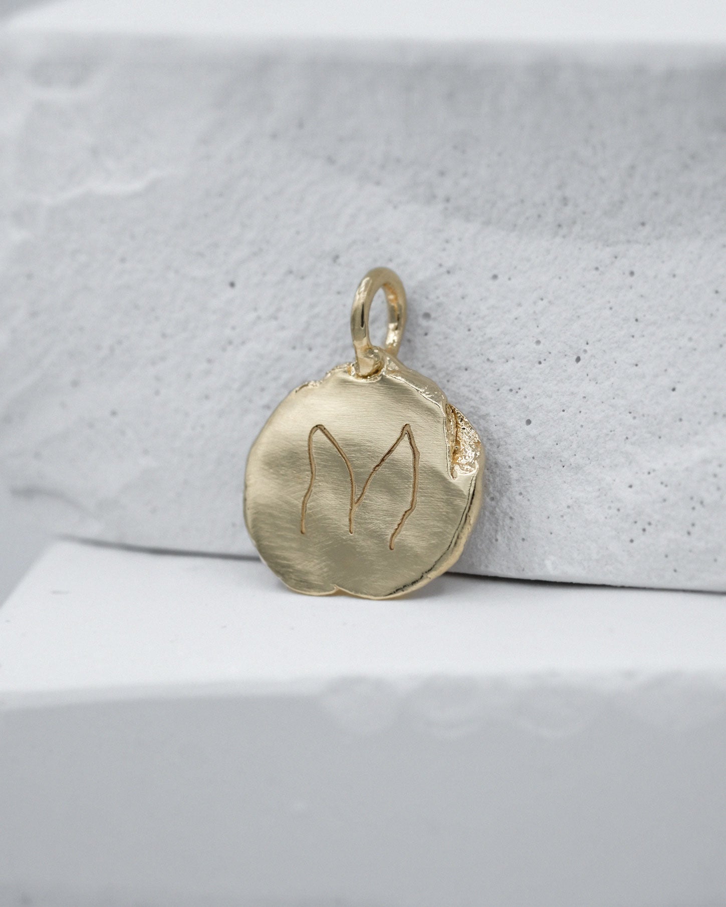 Fingerprint Charm in solid gold | Matanai Jewelry – MatanaiJewelry