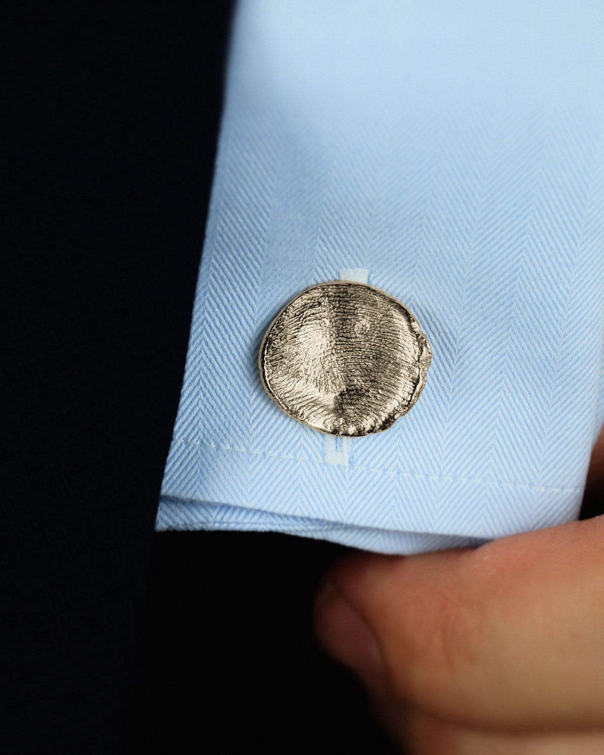 Fingerprints Cufflinks in solid gold