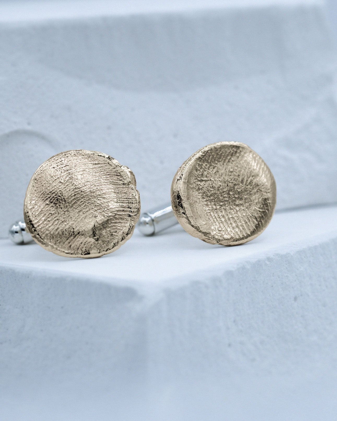 Fingerprints Cufflinks in solid gold